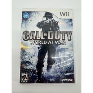 Call of Duty World at War Nintendo Wii Activision With Manual CIB
